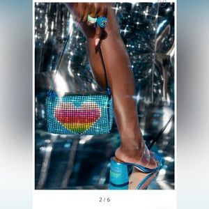 London party pochette crystal bag